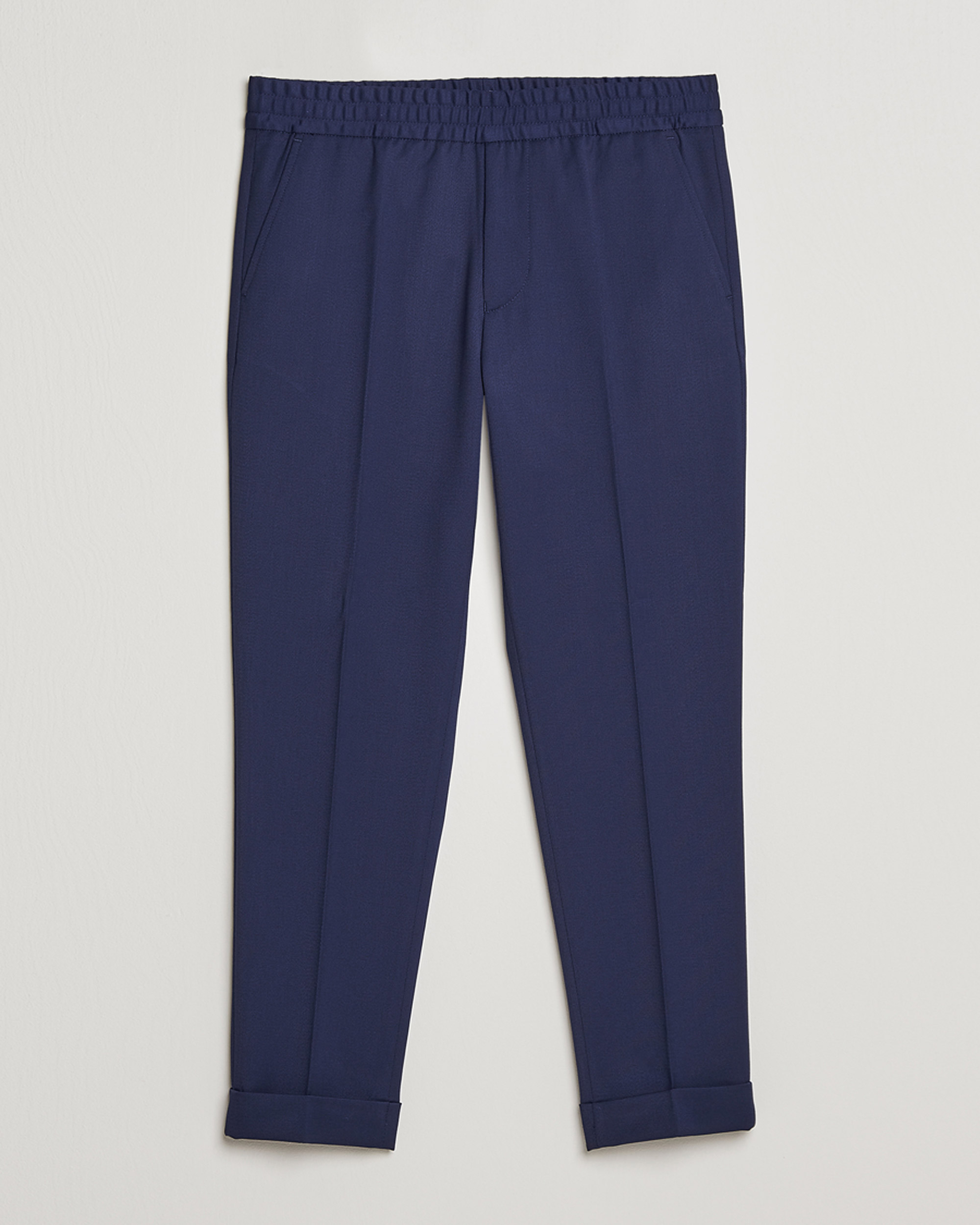 Men | Trousers | Filippa K | Terry Cropped Trousers French Navy