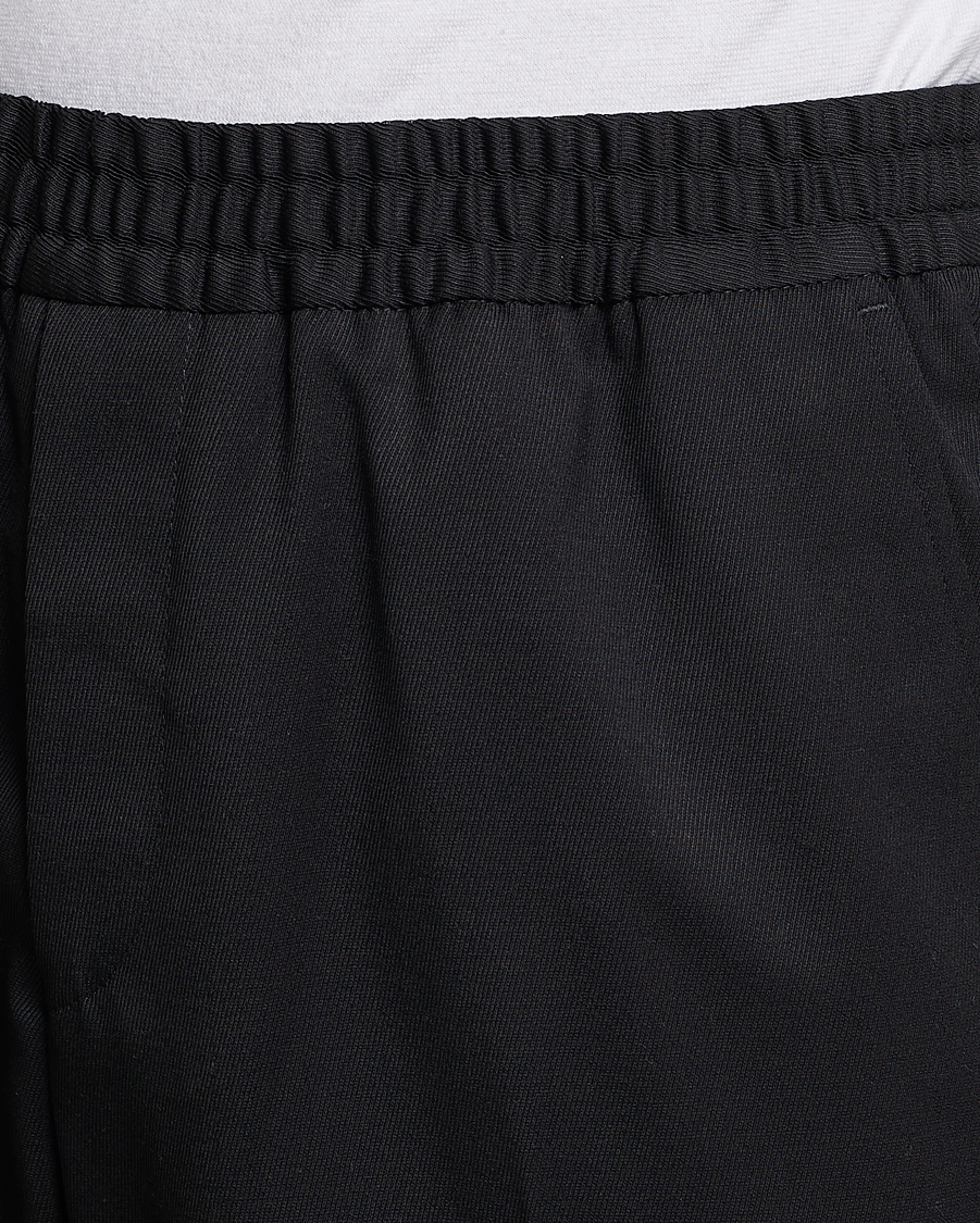 Men | Trousers | Filippa K | Relaxed Terry Wool Trousers Black