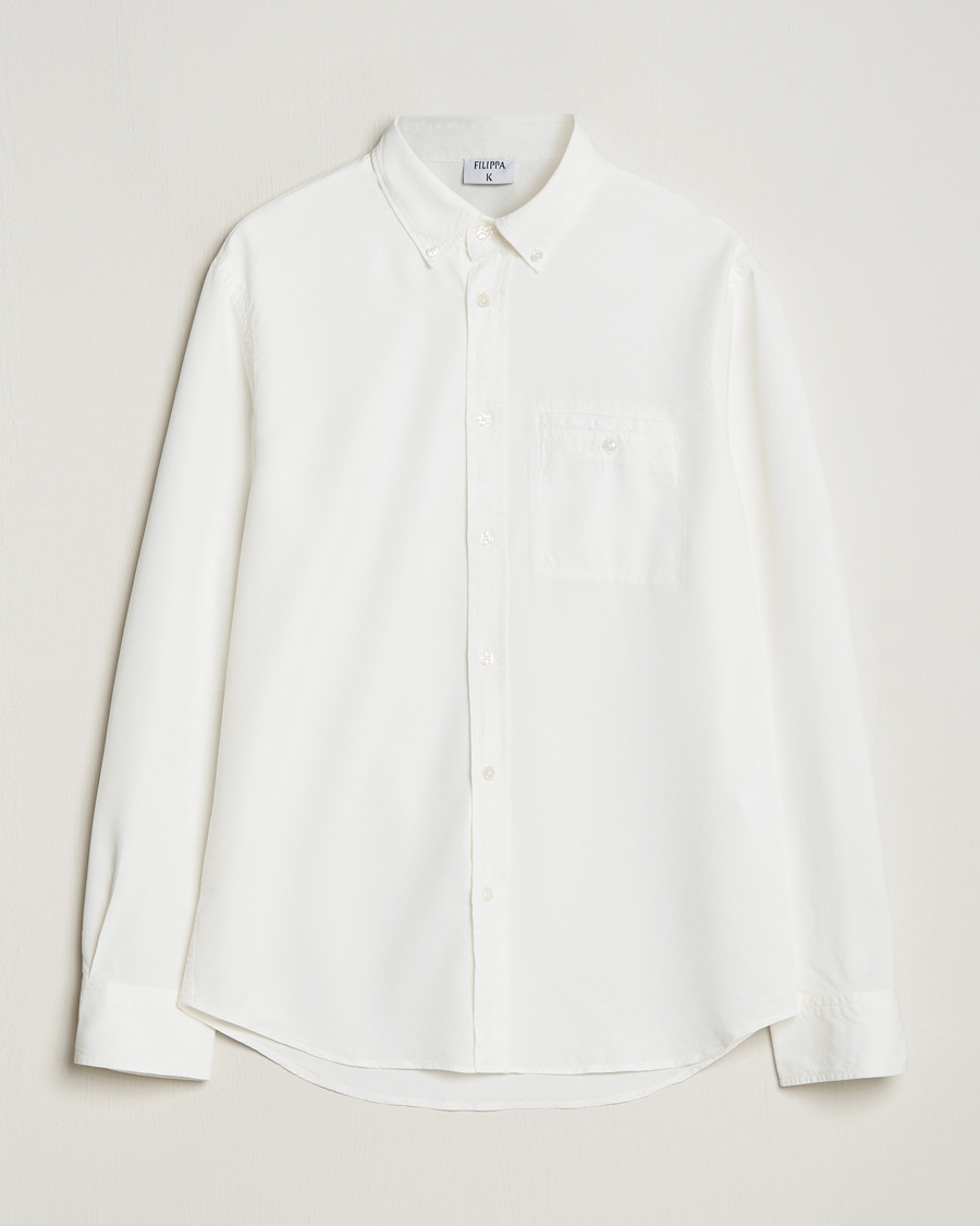 Men | Shirts | Filippa K | Zachary Lyocell Shirt White