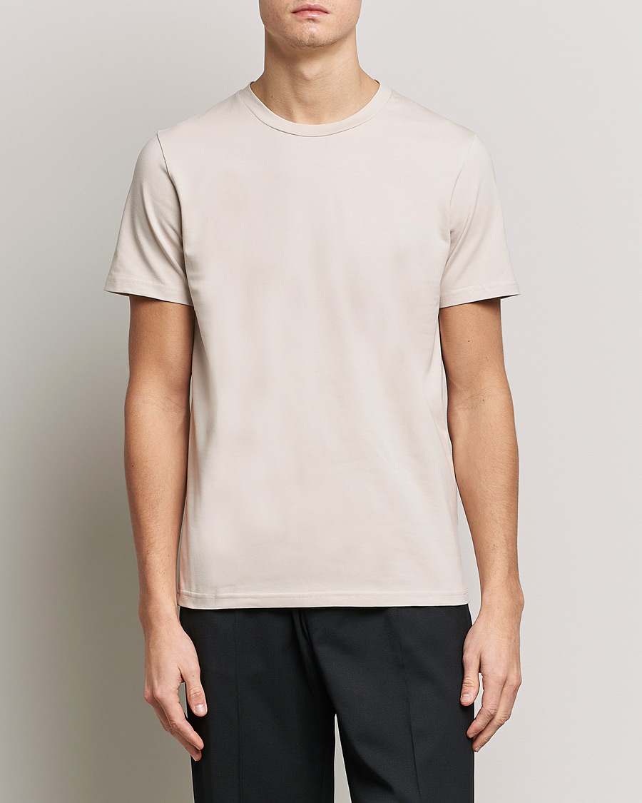 Men | T-Shirts | Filippa K | Stretch Cotton Tee Sand