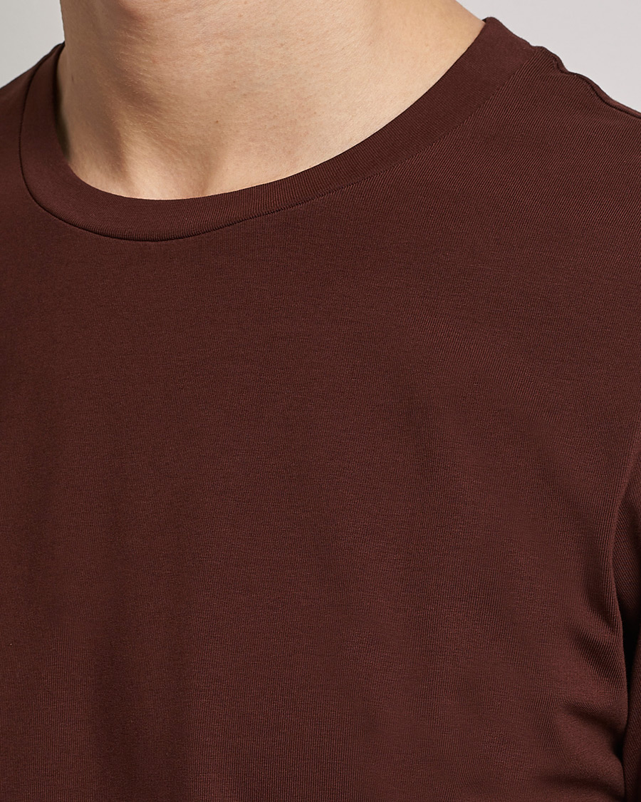 Men | T-Shirts | Filippa K | Stretch Cotton Tee Brown
