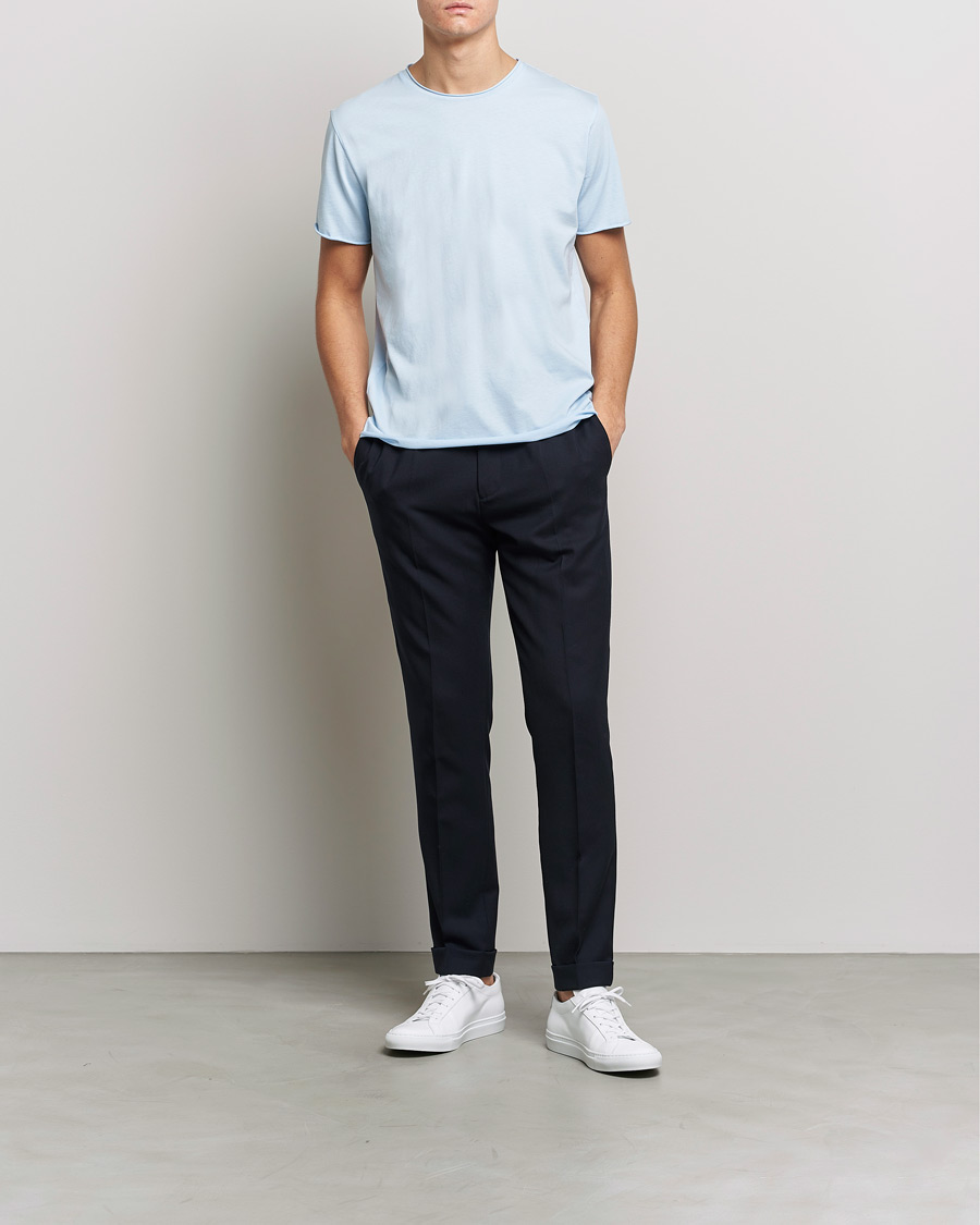 Men | T-Shirts | Filippa K | Roll Neck Tee Pastell