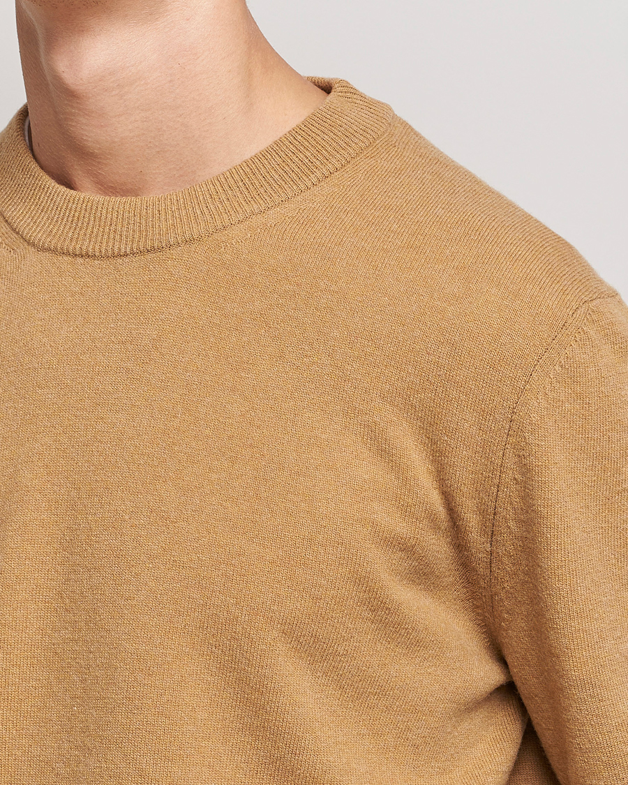 Men | Sweaters & Knitwear | Filippa K | Relaxed Wool Sweater Butterscotch