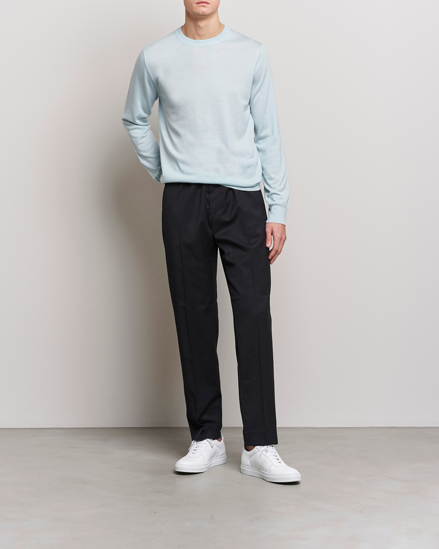 Men | Sweaters & Knitwear | Filippa K | Merino Sweater Aqua
