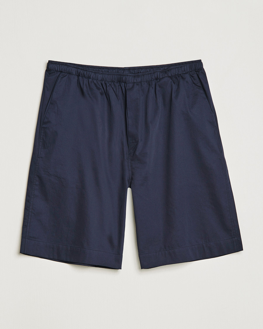 Men | Shorts | Filippa K | Cotton Lounge Shorts Night Blue