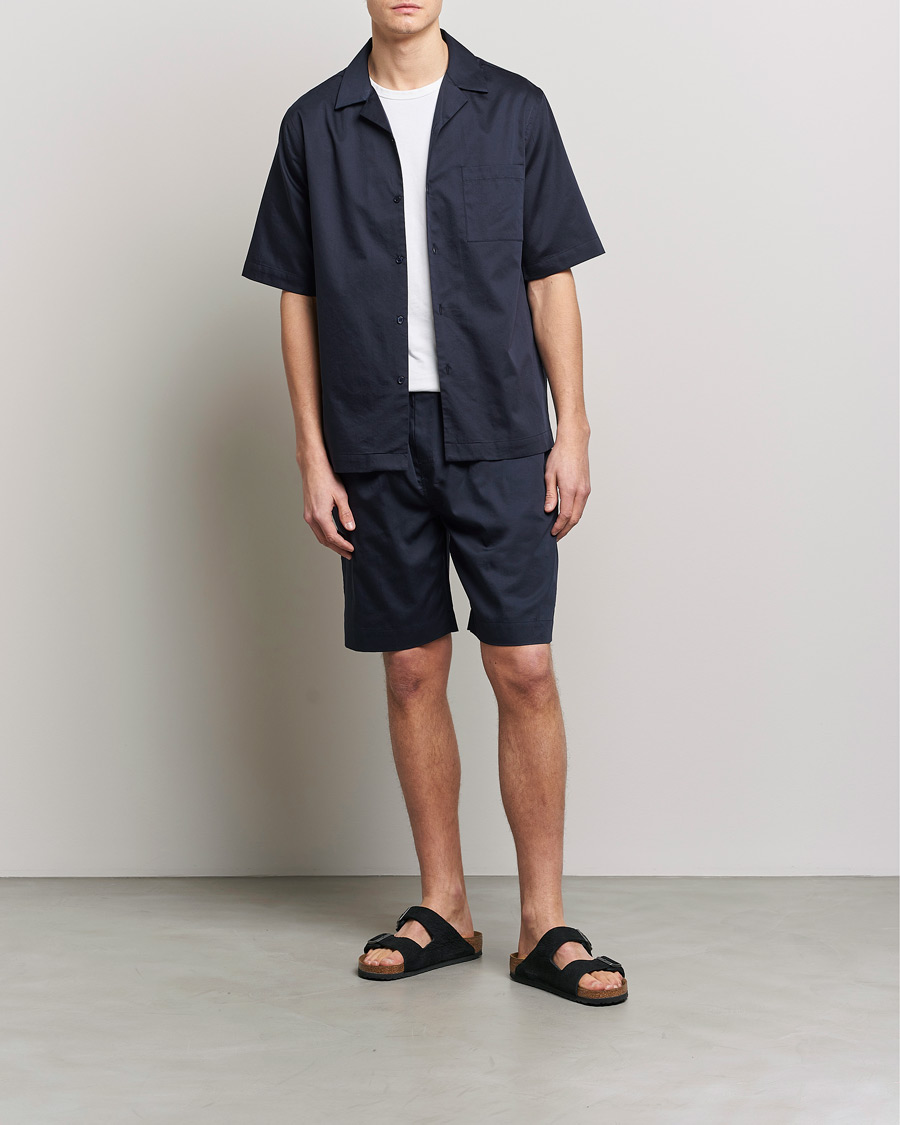 Men | Shorts | Filippa K | Cotton Lounge Shorts Night Blue