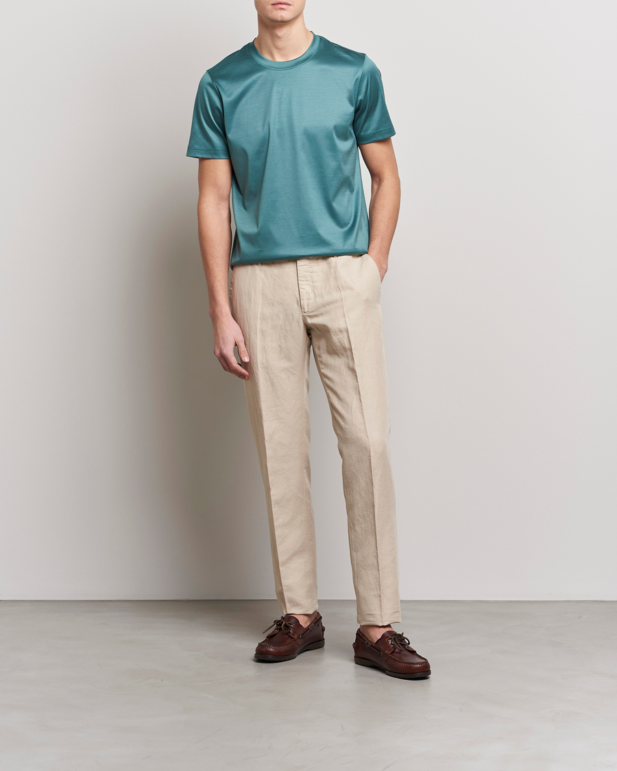 Men | T-Shirts | Eton | Filo Di Scozia T-Shirt Green