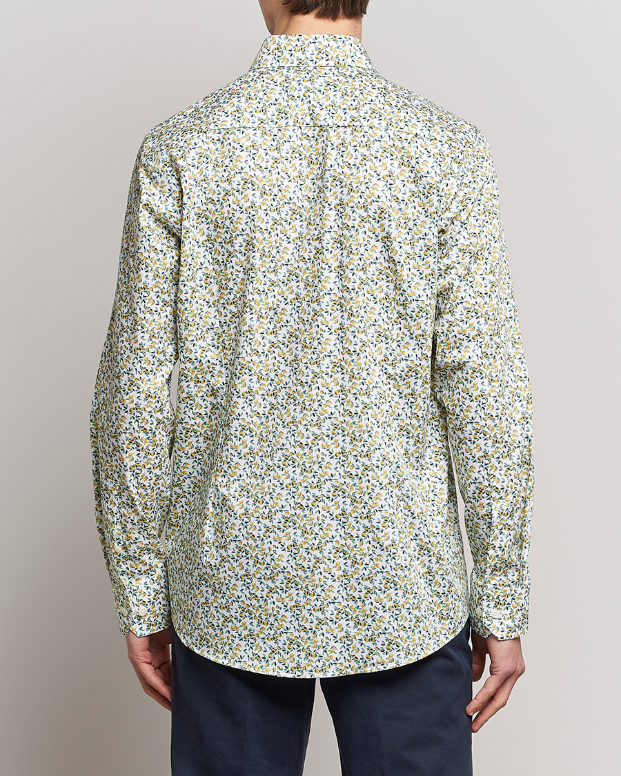 Men | Shirts | Eton | Signature Twill Contemporary Fit Shirt Lemon Print