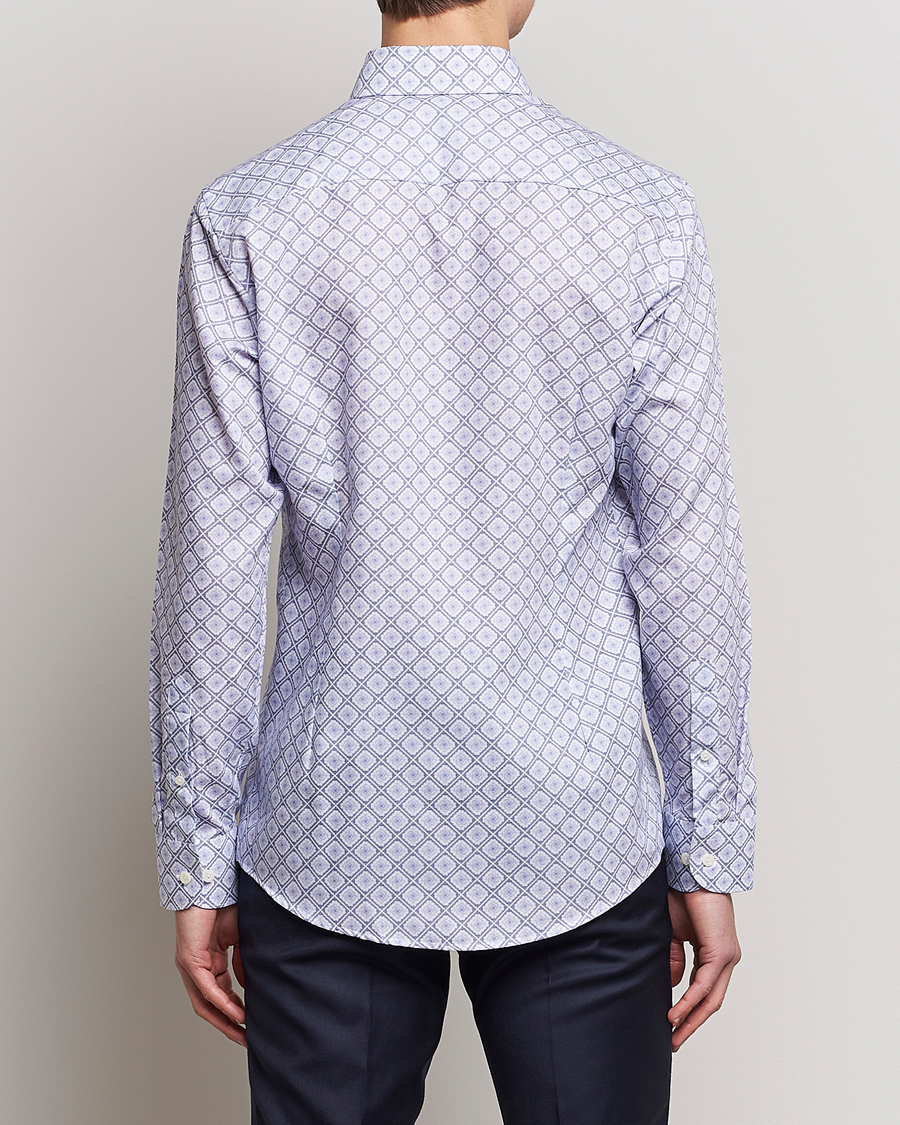 Men | Shirts | Eton | Medallon Twill Shirt Mid Blue