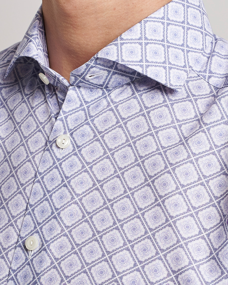 Men | Shirts | Eton | Medallon Twill Shirt Mid Blue