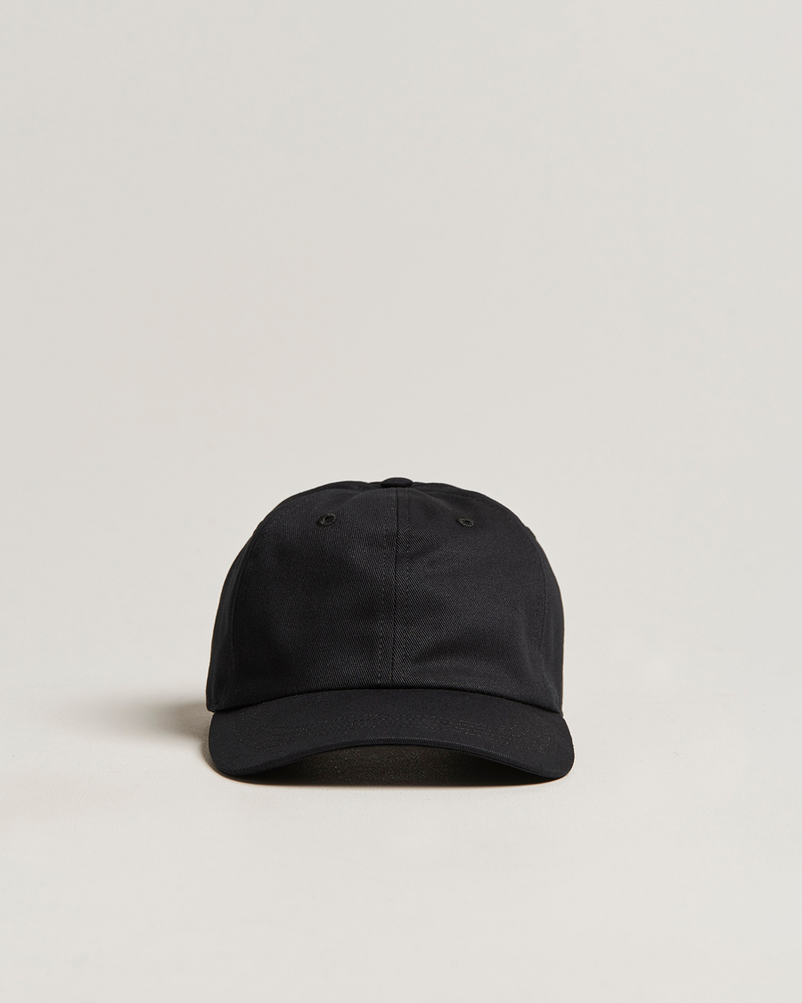 Men | Eton Cotton Baseball Cap Black | Eton | Cotton Baseball Cap Black