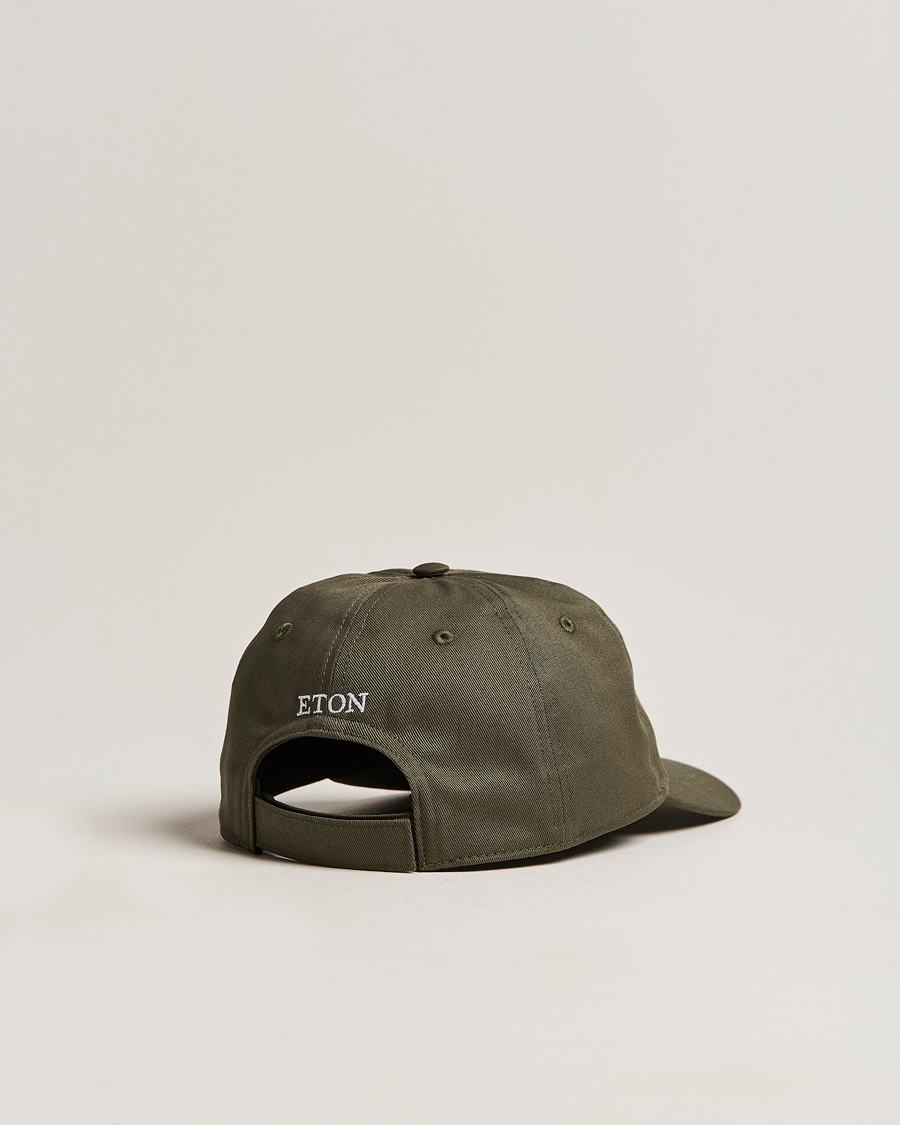 Men | Eton Cotton Baseball Cap Green | Eton | Cotton Baseball Cap Green
