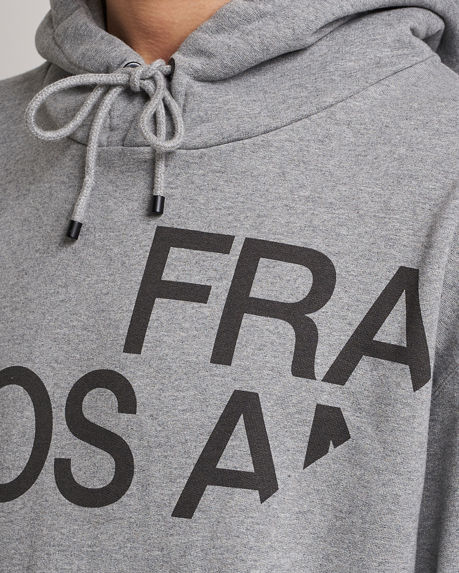 Men | Sweaters & Knitwear | FRAME | Logo Hoodie Grey Melange