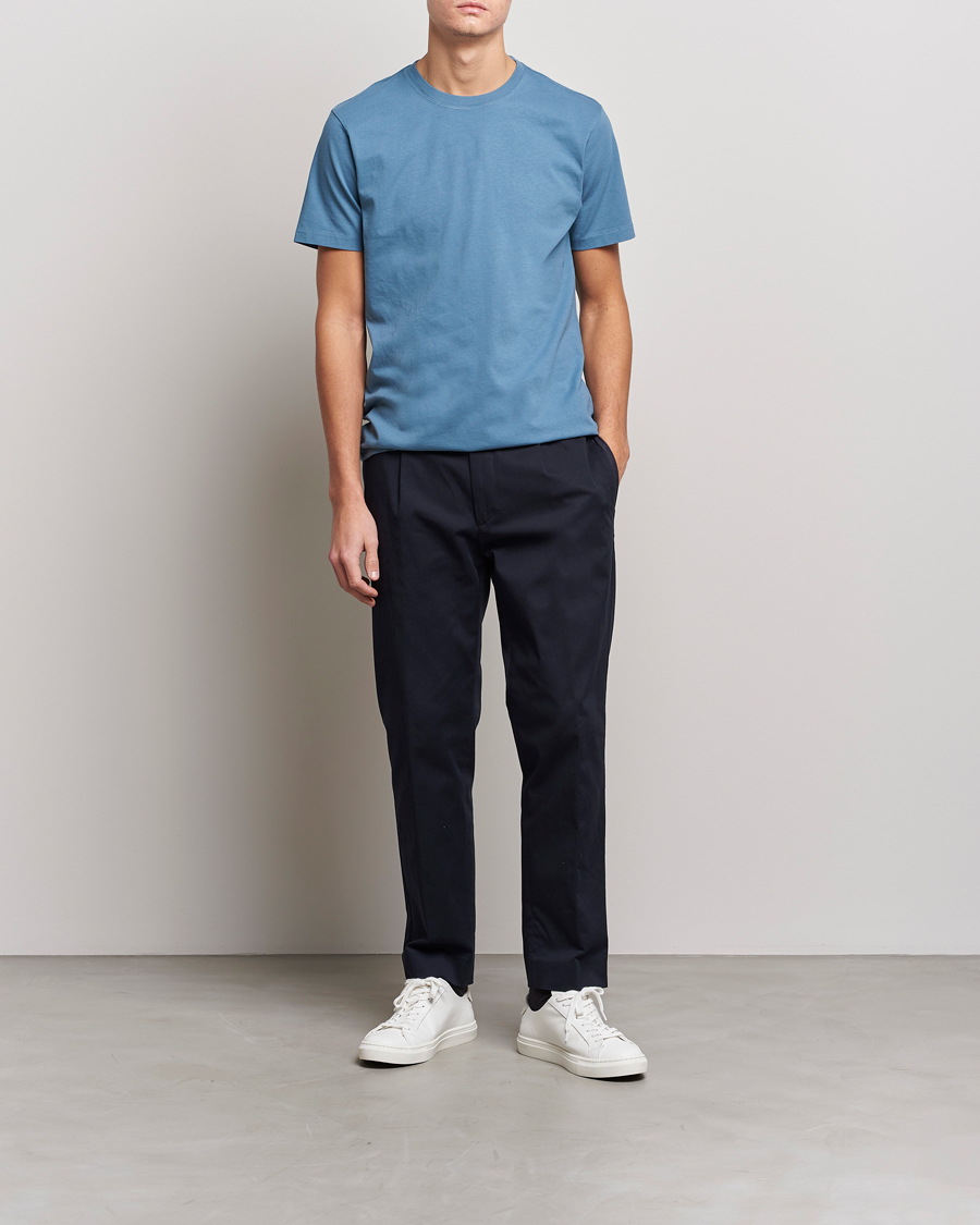 Men | New Brands | FRAME | Logo T-Shirt Grey Blue
