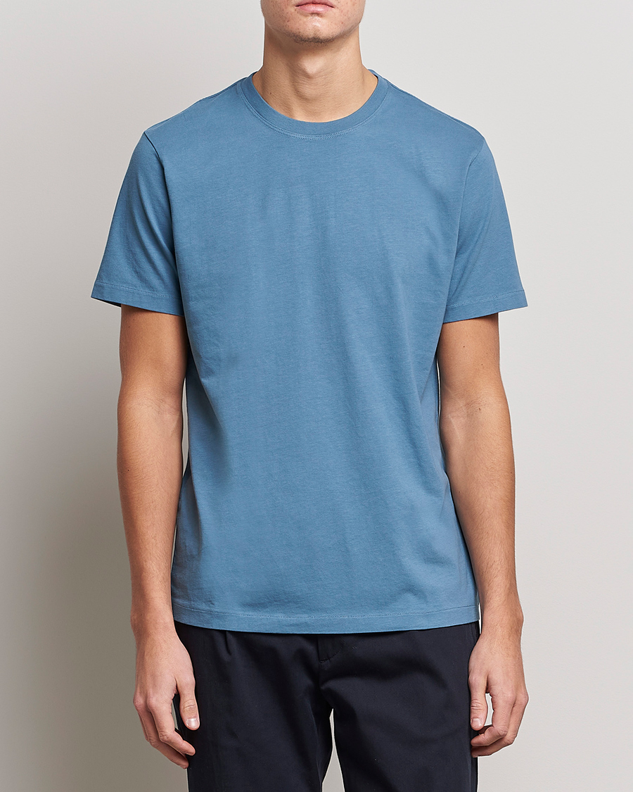 Men | T-Shirts | FRAME | Logo T-Shirt Grey Blue