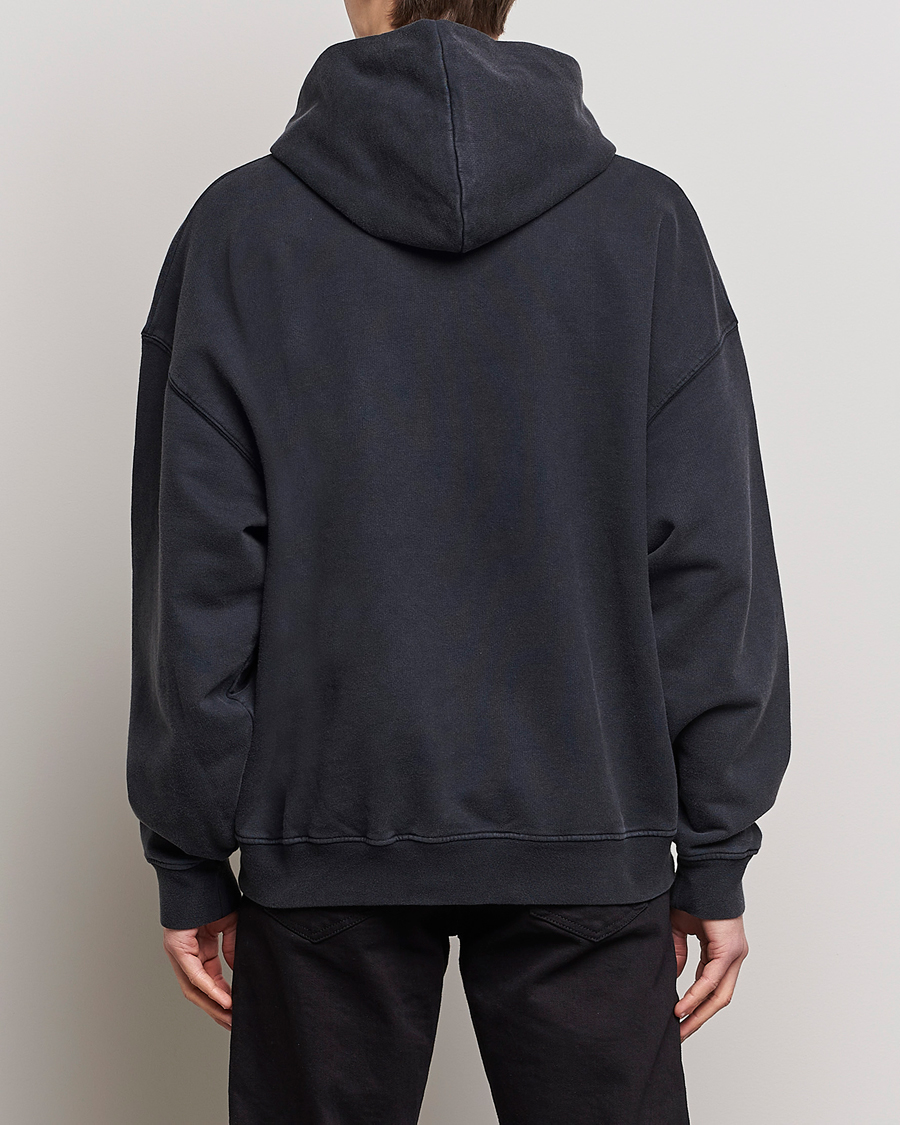 Men | Sweaters & Knitwear | FRAME | Faded Washed Coton Hoodie Black
