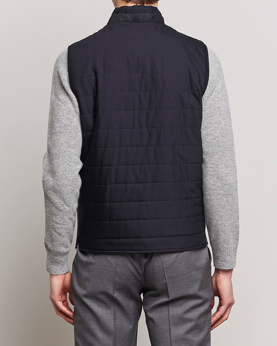 Men | Gilets | Canali | Impeccabile Padded Gilet Navy