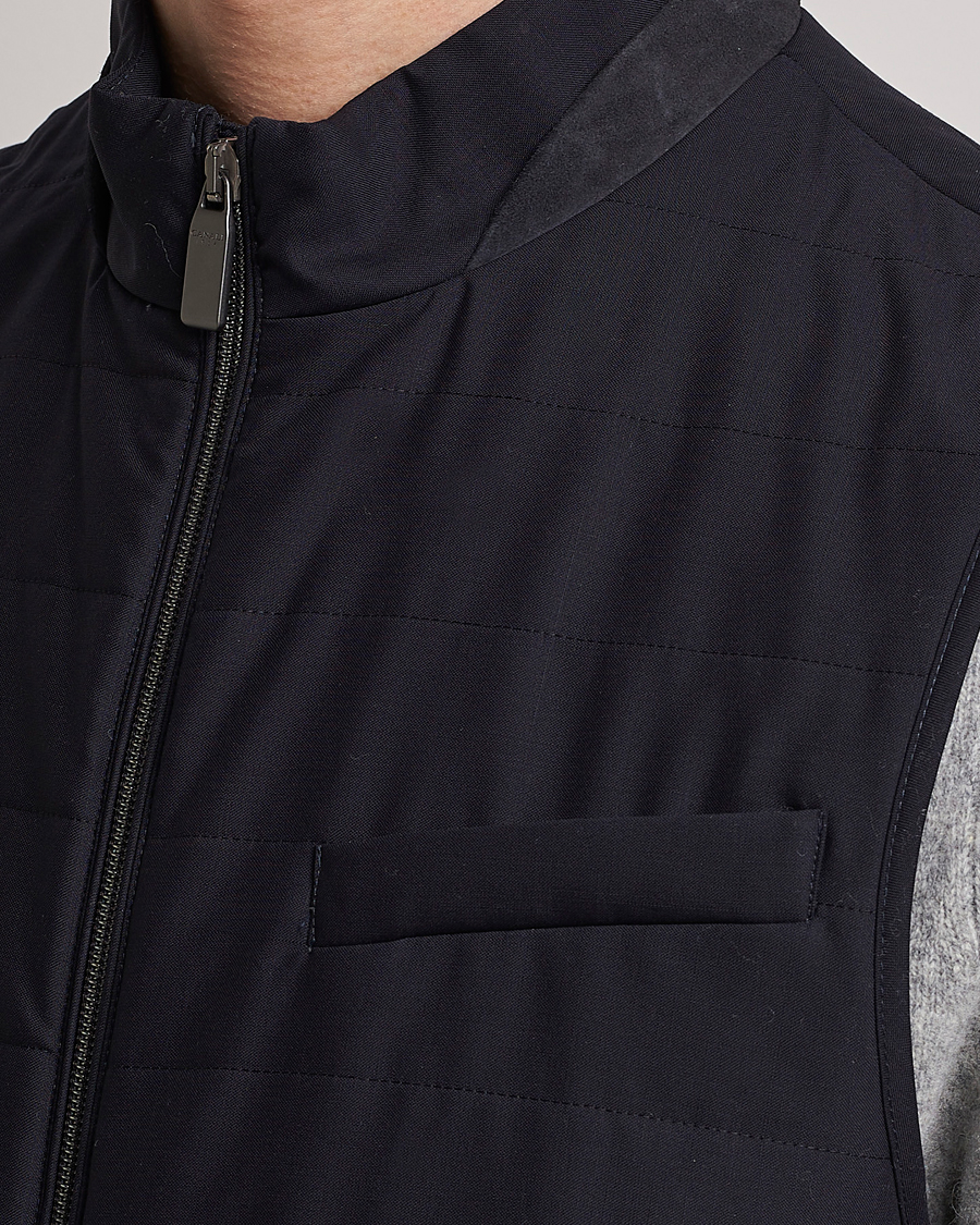 Men | Gilets | Canali | Impeccabile Padded Gilet Navy