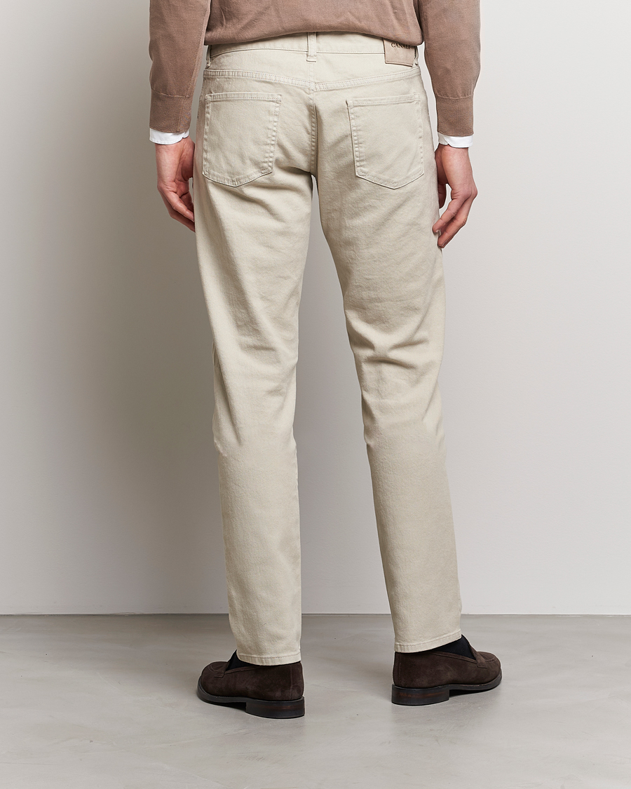 Men | Trousers | Canali | Slim Fit 5-Pocket Pants Beige
