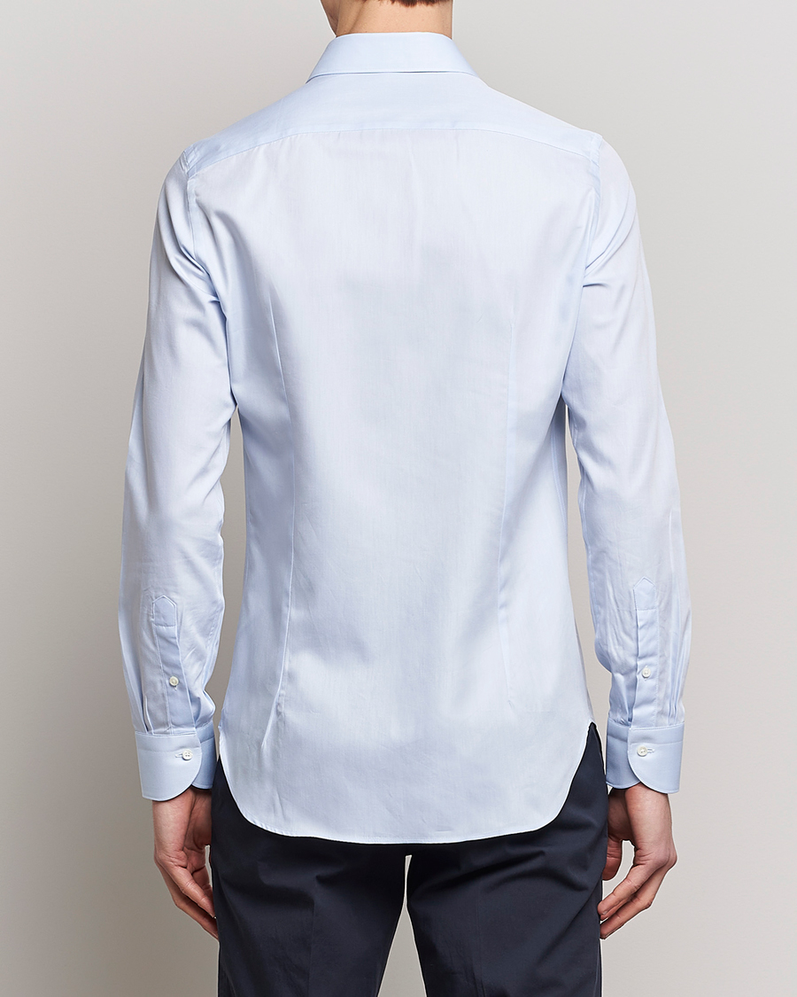 Men | Shirts | Canali | Slim Fit Cotton Shirt Light Blue