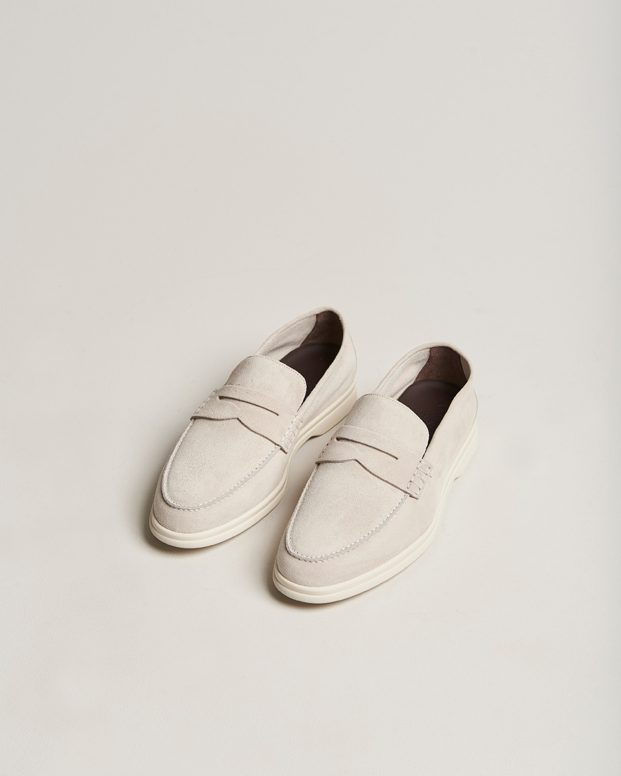 Men | Loafers | Canali | Summer Loafers Light Beige Suede