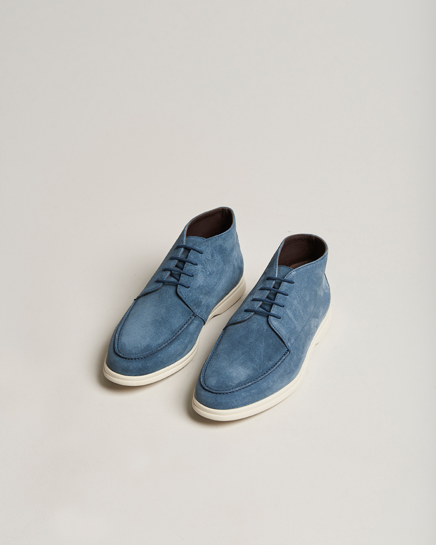 Men | Canali | Canali | Chukka Boots Light blue Suede