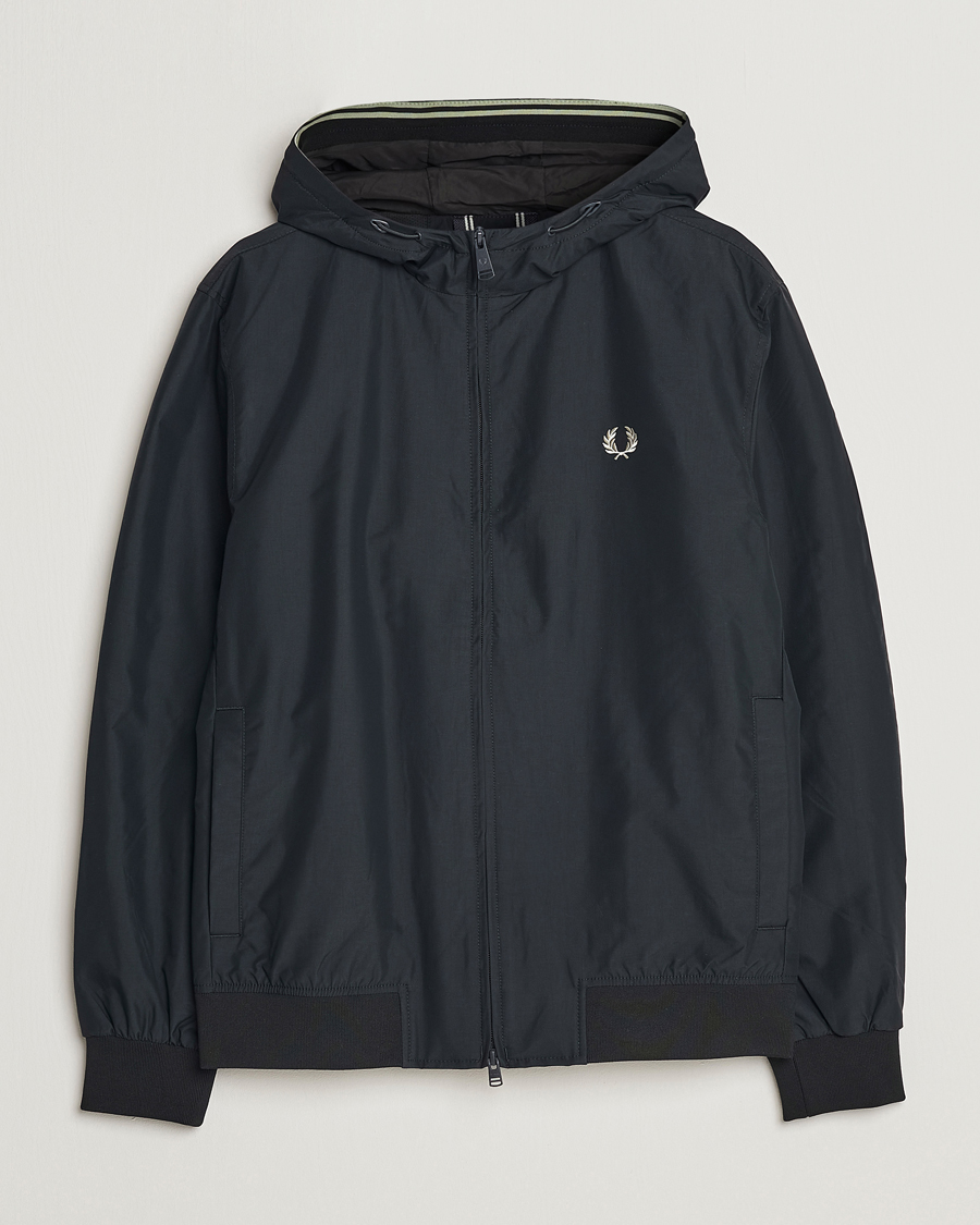 Men | Coats & Jackets | Fred Perry | Hooded Brentham Jacket Night Green