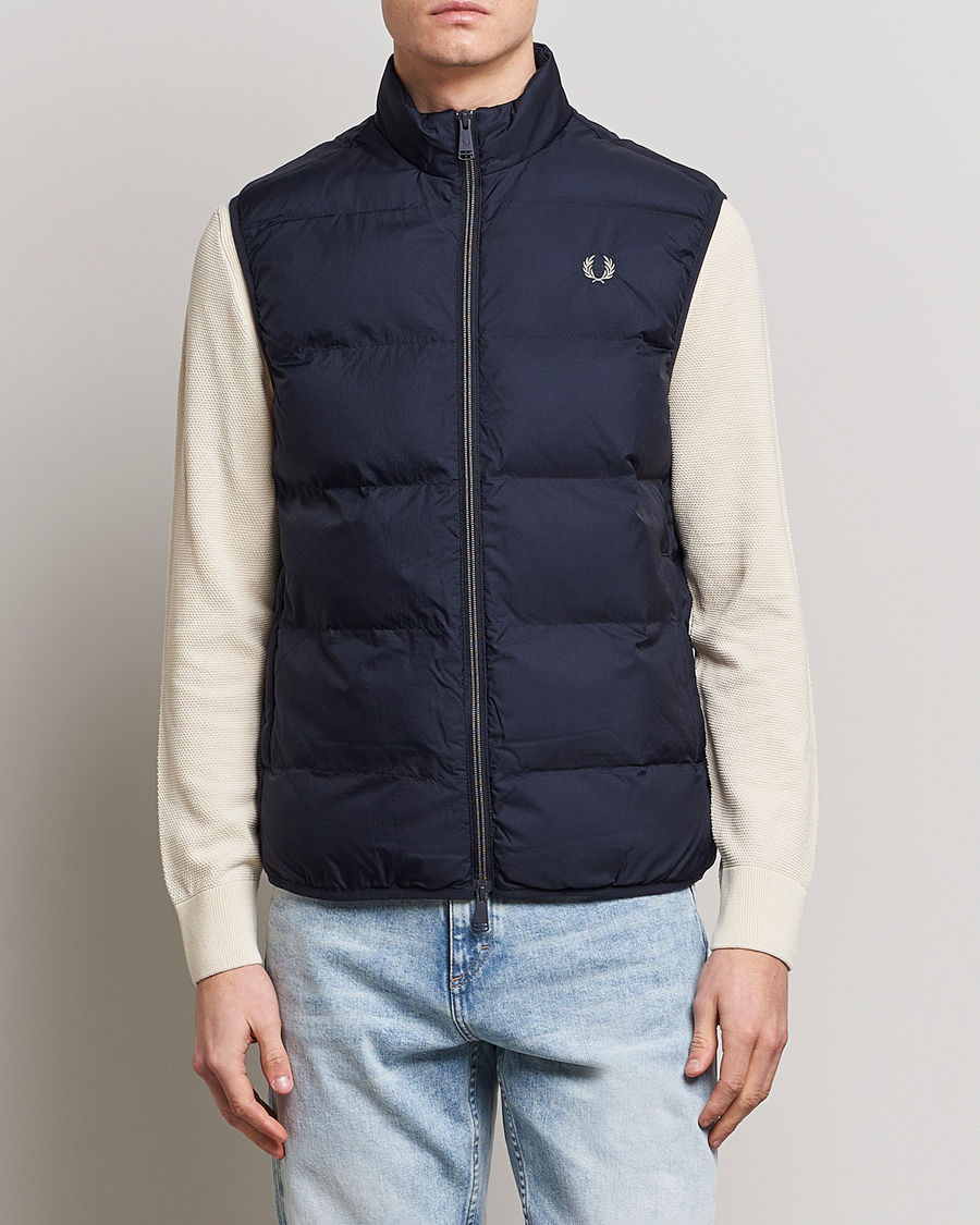 Men | Gilets | Fred Perry | Insulated Gilet Vest Navy