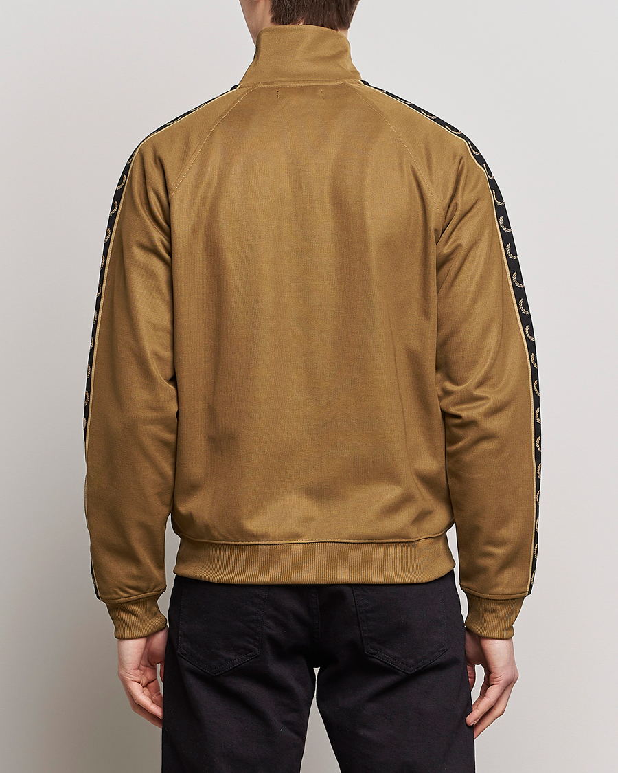 Men | Sweaters & Knitwear | Fred Perry | Taped Track Jacket Shaded Stone