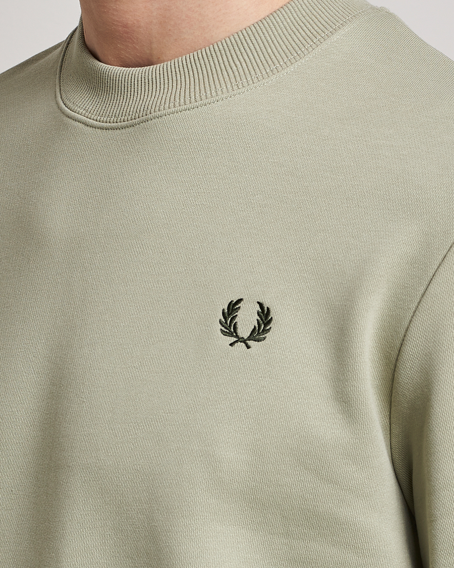 Men | Sweaters & Knitwear | Fred Perry | Crew Neck Sweatshirt Sea Gras