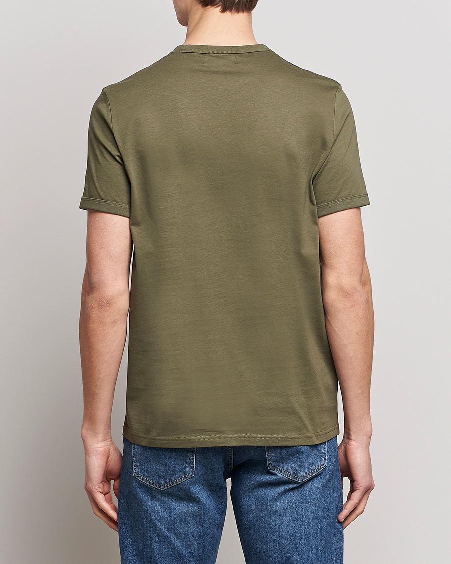 Men | T-Shirts | Fred Perry | Ringer T-Shirt Unifrom Green