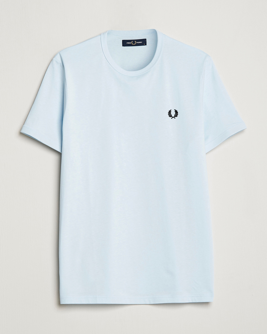 Men | T-Shirts | Fred Perry | Ringer T-Shirt Light Ice