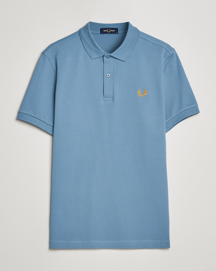 Men | Polo Shirts | Fred Perry | Plain Polo Shirt Ash Blue
