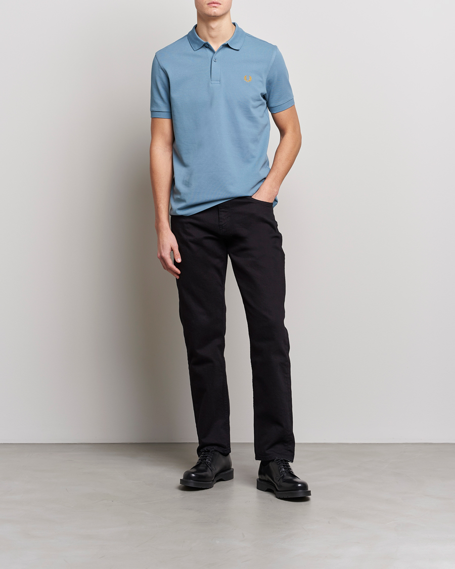 Men | Polo Shirts | Fred Perry | Plain Polo Shirt Ash Blue