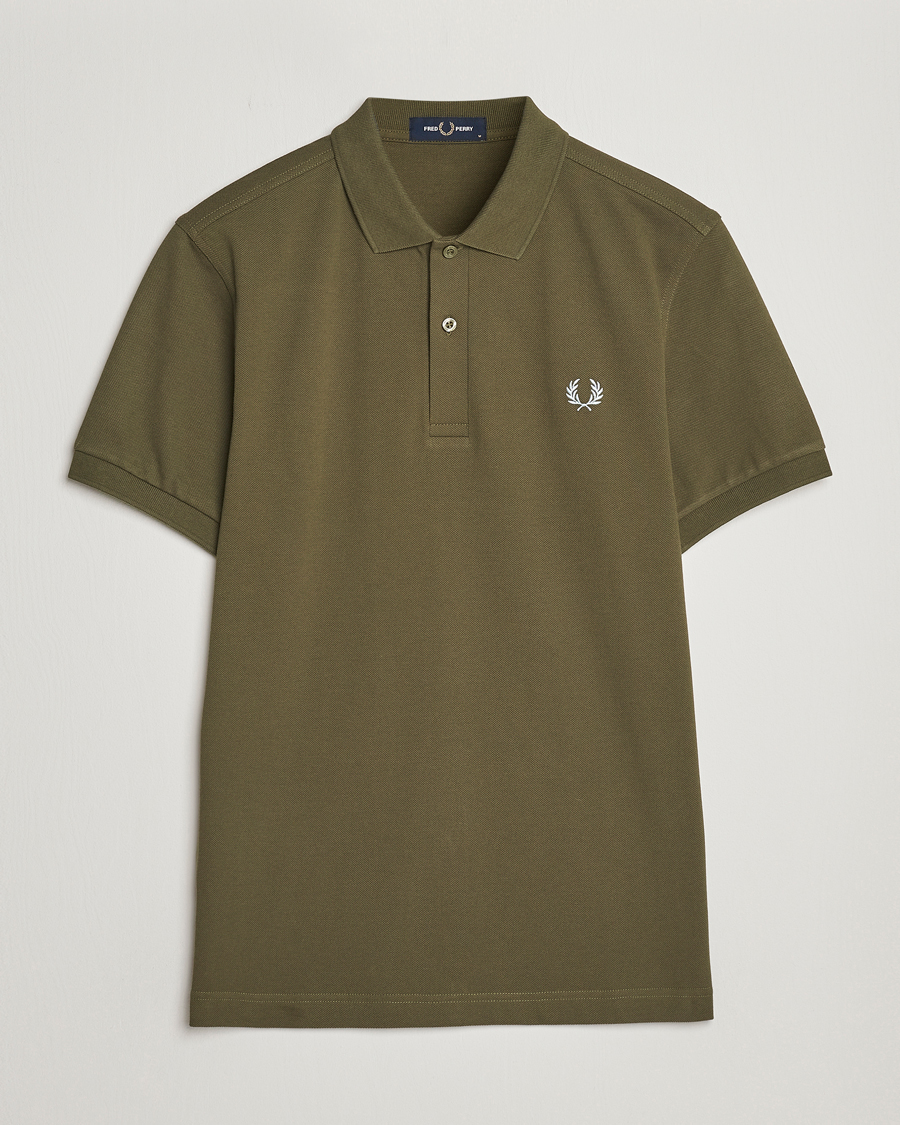 Men | Polo Shirts | Fred Perry | Plain Polo Shirt Uniform Green