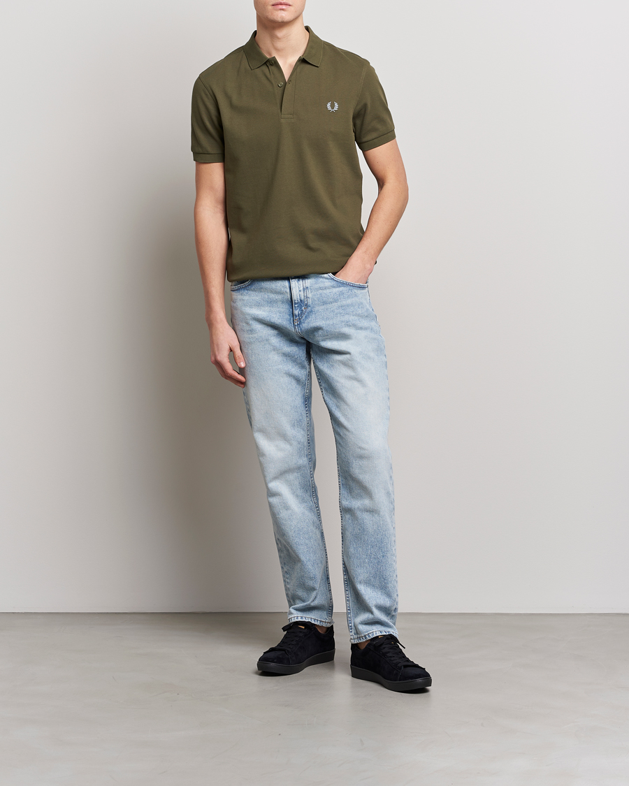 Men | Polo Shirts | Fred Perry | Plain Polo Shirt Uniform Green