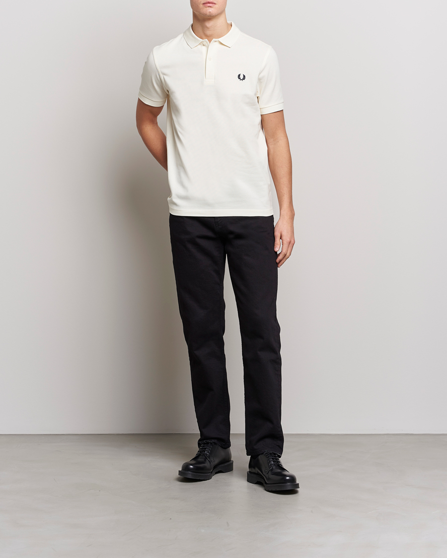 Men | Polo Shirts | Fred Perry | Plain Polo Shirt Ecru