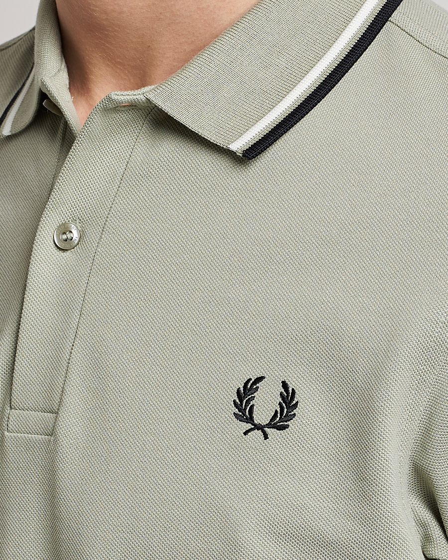Men | Polo Shirts | Fred Perry | Twin Tipped Polo Shirt Sea Gras