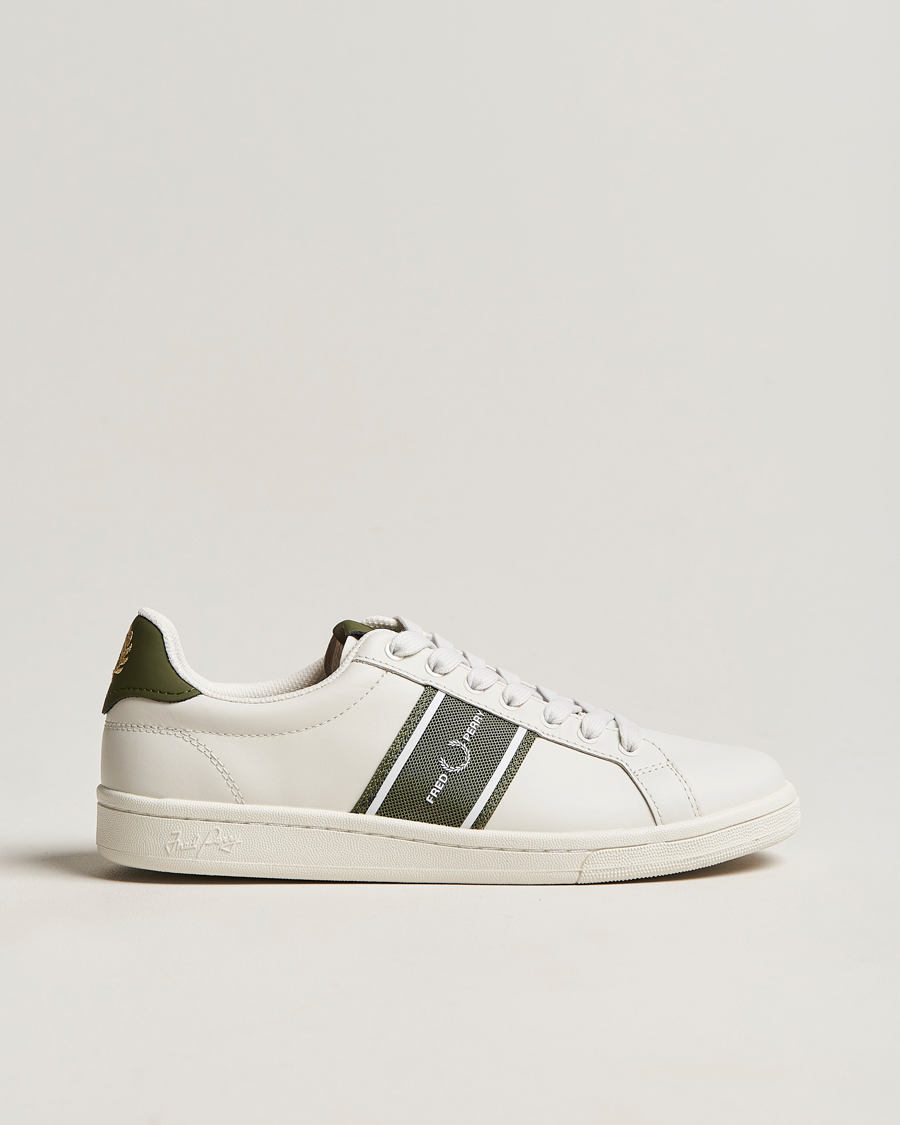 Fred Perry Graphic Mesh Sneaker Porcelain at CareOfCarl.com
