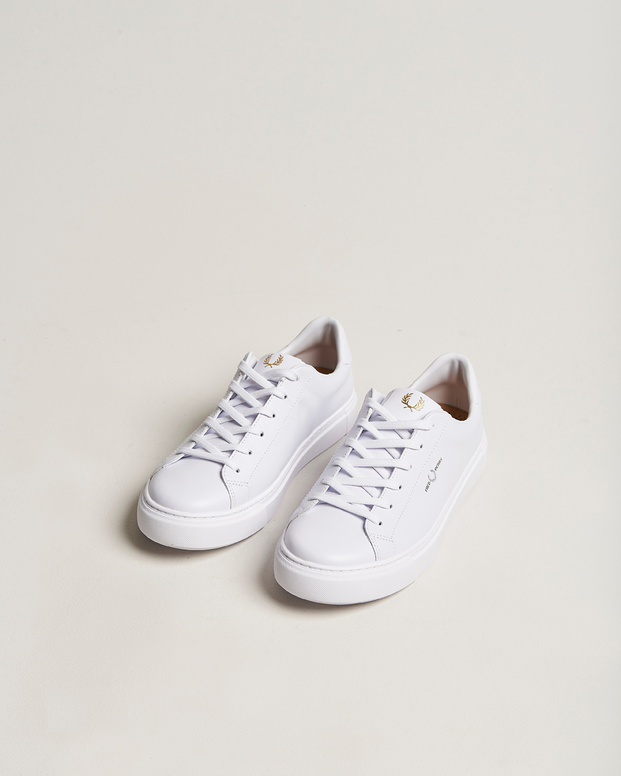 Men | Shoes | Fred Perry | B71 Leather Sneaker White