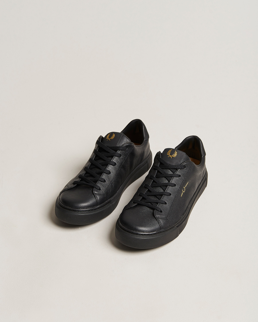 Men | Shoes | Fred Perry | B71 Tumbled Sneaker Black