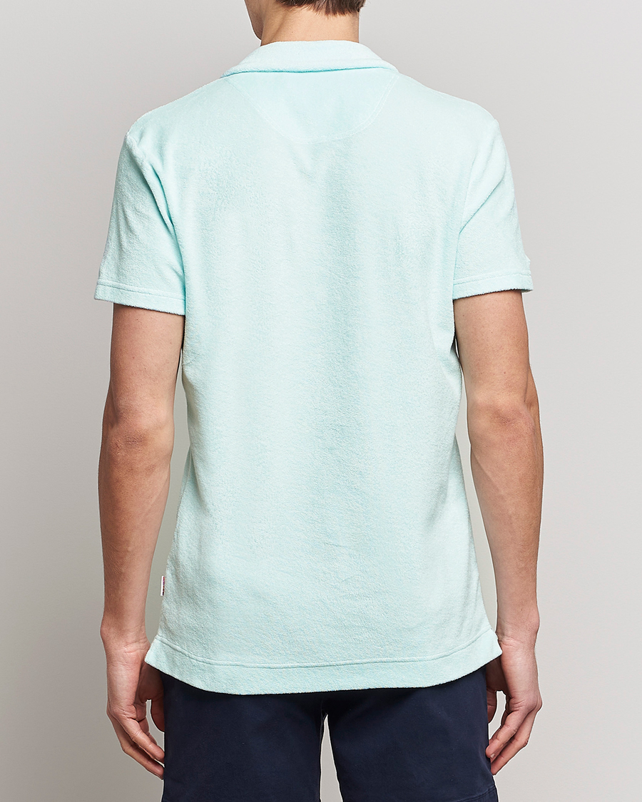 Men | Polo Shirts | Orlebar Brown | Terry Polo Clear Sky