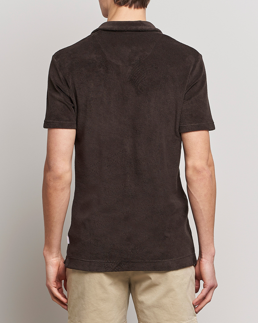 Men | Polo Shirts | Orlebar Brown | Terry Polo Truffle