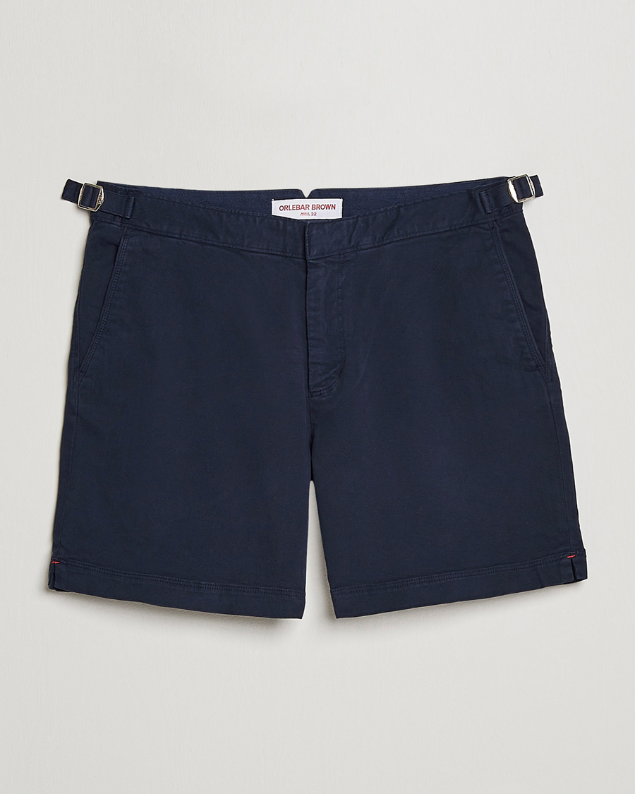 Men | Shorts | Orlebar Brown | Bulldog Cotton Stretch Twill Shorts Dark Navy