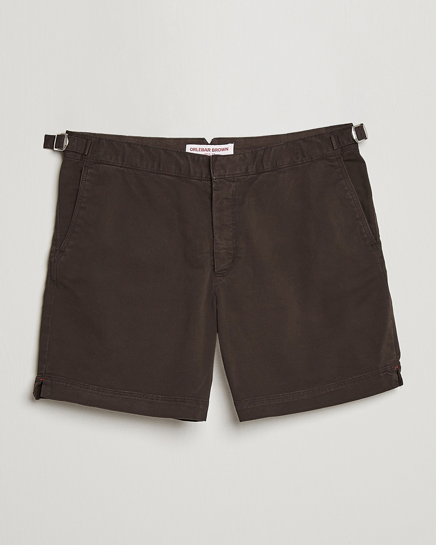 Men | Shorts | Orlebar Brown | Bulldog Cotton Stretch Twill Shorts Truffle