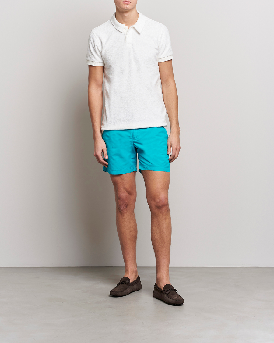 Men | Swimwear | Orlebar Brown | Bulldog II Medium Length Swim Shorts Crystal Sea