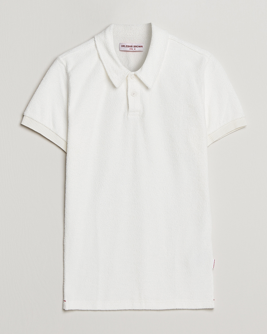 Men | Polo Shirts | Orlebar Brown | Lorenzo Cotton Terry Polo Cloud