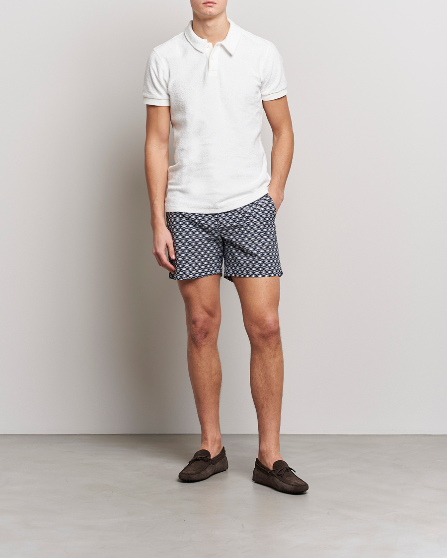 Men | Polo Shirts | Orlebar Brown | Lorenzo Cotton Terry Polo Cloud