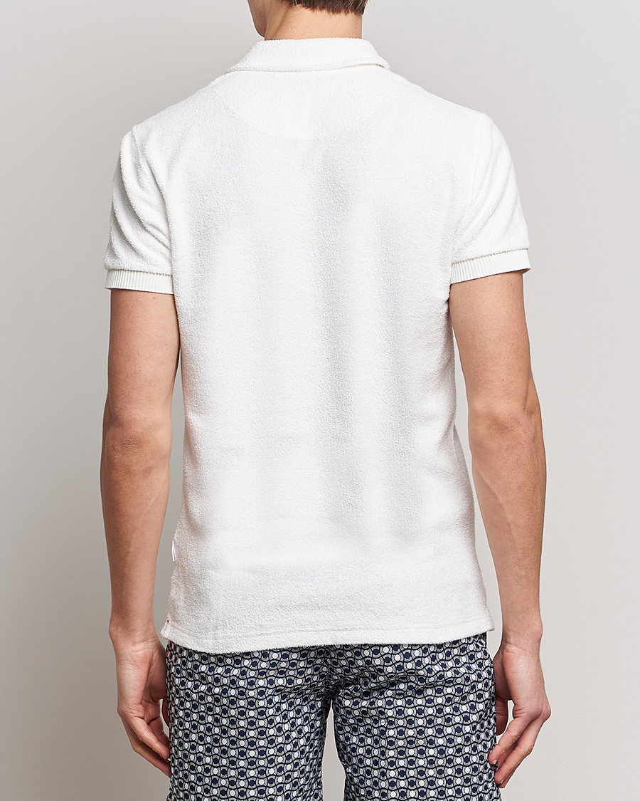 Men | Polo Shirts | Orlebar Brown | Lorenzo Cotton Terry Polo Cloud