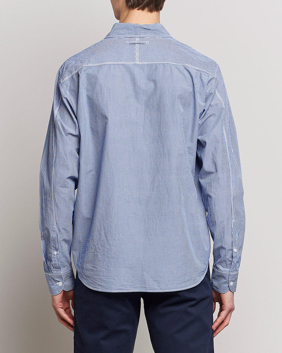 Men | Shirts | Orlebar Brown | Grasmoor Relaxed Fit Striped Shirt Navy/White